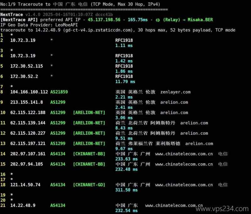 UCloud英国家宽VPS测评-电信回程路由