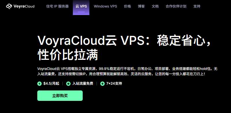VoyraCloud 低价 VPS 套餐整理：月付、年付和机房怎么选？插图