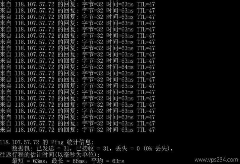 彩豆云日本VPS测评 - 本地网络Ping延迟测试