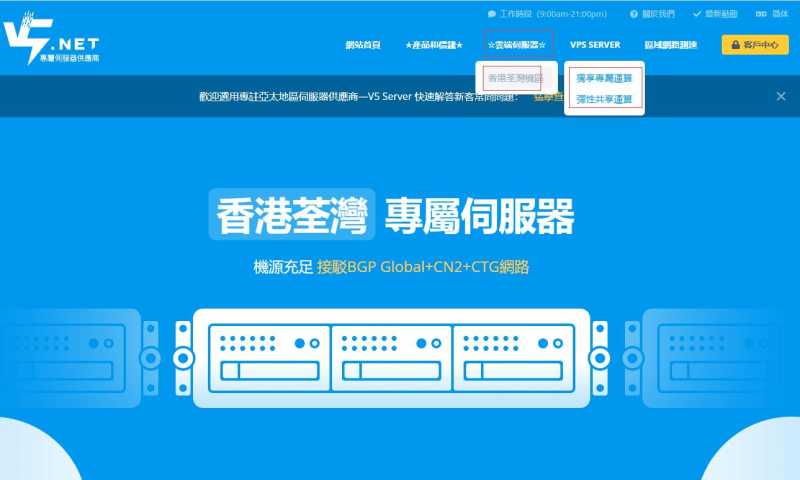 V5.NET香港VPS购买教程