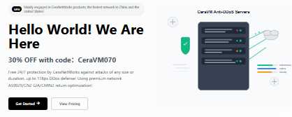 CeraVM弹性云服务器香港优化线路怎么样？美国CUII+CMIN2高防、OVH480G高防值得入手吗？插图