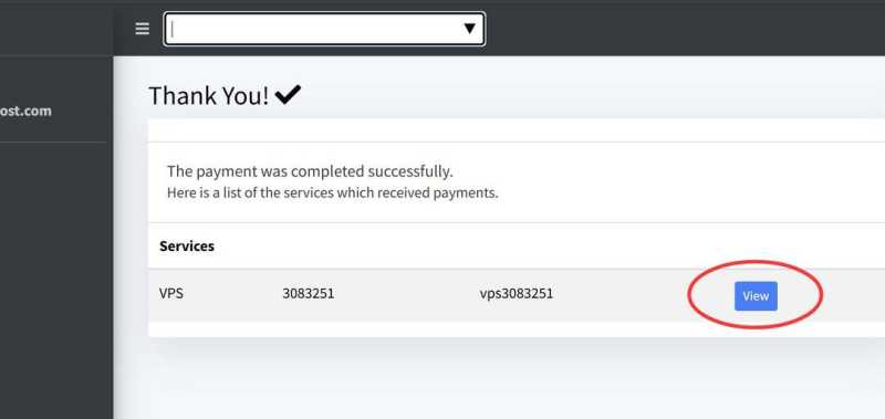 InterServer美国VPS购买教程-付款成功