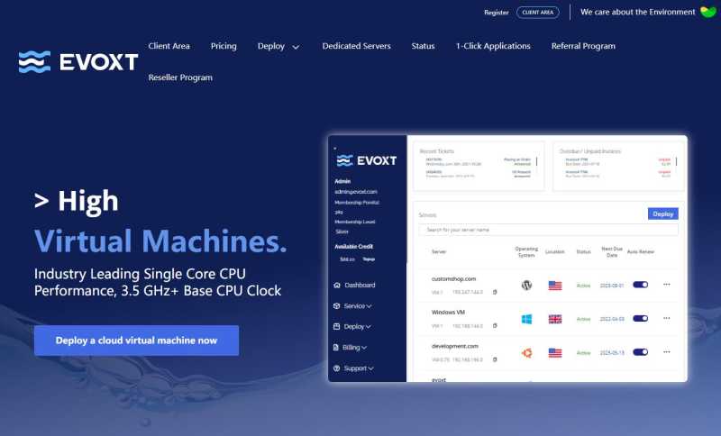 英国VPS推荐 - Evoxt