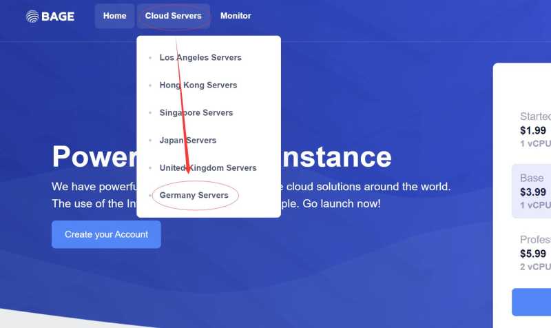 BageVm德国VPS购买教程