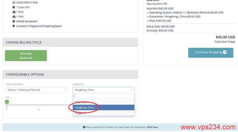 XSX香港VPS购买教程-配置选择
