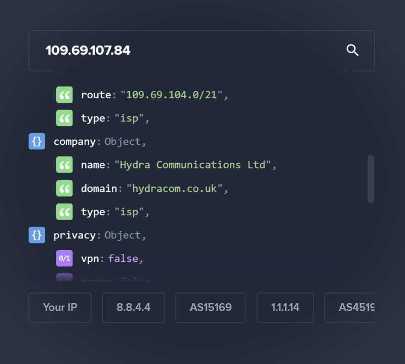 ZoroCloud英国VPS测评 - IP类型测试