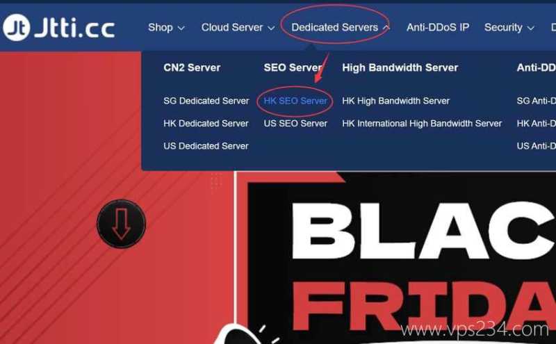 Jtti香港站群服务器购买教程 - 购买入口