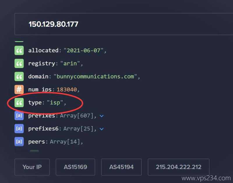 UCloud香港家宽VPS网络测试-IP的ASN类型