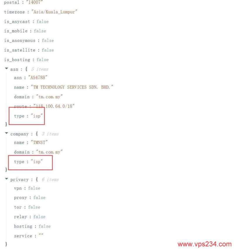 BrawCloud马来西亚VPS测评-ISP类型IP测试