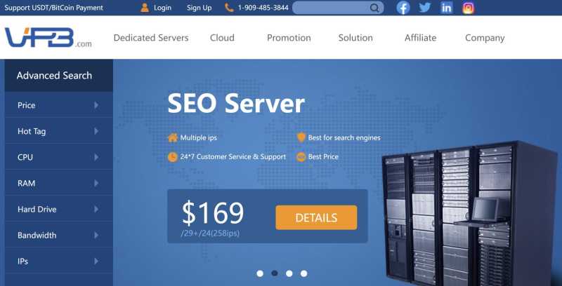 VPB香港站群服务器推荐 - 多达244个IP - 价格便宜网络稳定