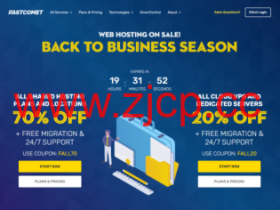 FastComet:日本主机/美国等全球10大数据中心cPanel共享主机/外贸主机年付低至35刀,赠送免费域名转入