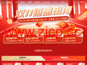#11.11# 华纳云:全场3折起,美国/香港云服务器 5M CN2低至24元/月,物理服务器 终身价688元/月,50M CN2或100M国际带宽可选
