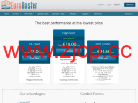 EuroHoster:万圣节促销,首月5折,荷兰机房/保加利亚机房,€2.5/月