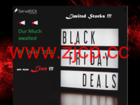 #黑五#servarica:加拿大vps,各种大硬盘vps,4-8T硬盘,100M/G口不限流量,月付$10起