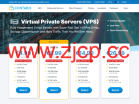 Contabo:美国、德国、新加坡等机房可选,4核8G高性价比VPS,200M-1Gbps不限流量,月付6.99美元起