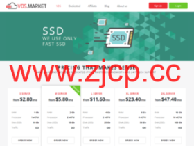 vds.market:新加坡vps/荷兰vps/德国vps/西班牙vps/乌克兰vps,1核/1GB内存/10GB SSD硬盘/不限流量/1Gbps端口,$3.4/月
