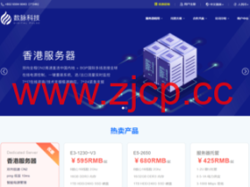 数脉科技:2021年年末促销,香港独立服务器,首月8折,月付260元