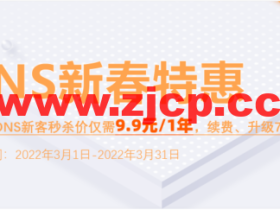 【阿里云采购季】网站稳定加速必备-云解析DNS个人版1年仅需9块9