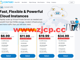 contabo:单车变摩托,硬盘翻倍,4核/8G内存/100G NVME硬盘/32T流量/200M带宽,$6.99/月起,可选美国/德国/新加坡机房