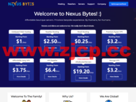 NexusBytes:AMD Ryzen VPS,1核/1G内存/15G硬盘/1000G流量/1Gbps带宽,$3.20/月起,免费Windows,可选美国/欧洲/亚太机房