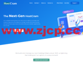 hostcram:美国达拉斯i9-11900K高性能CPU系列vps,1核/2G内存/40g NVMe/2T流量/1Gbps带宽,首月$2/月,续费$7/月