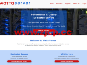 WattaServer:美国vps,1核/1GB内存/10GB SSD硬盘/1TB流量/1Gbps端口,$24/年,可选西雅图/芝加哥/达拉斯机房