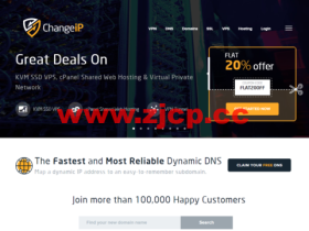 ChangeIP:美国和欧洲高防vps,1核/512MB/20GB SSD/500GB/流量/100Mbps带宽,$2.99/月起,支持windows