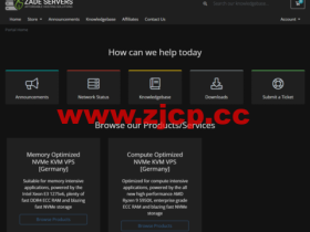 Zade Servers:德国vps,3核@AMD Ryzen 9 5950X/4GB内存/100GB NVMe/不限流量/1Gbps带宽,$10/月起