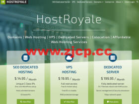HostRoyale:西班牙独服,E3-1230/8GB内存/1TB硬盘/不限流量/1Gbps带宽,$150/月