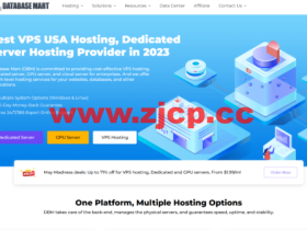 #五月大促3#Database Mart:3折优惠,美国VPS/独服/显卡服务器,$1.99/月起,原生IP,不限流量