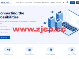 SpikeTel:香港VPS,1 核AMD EPYC 7402P/1GB/20G SSD/1TB/100Mbps带宽,$2.45/月