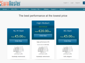 #年终促销#EuroHoster:保加利亚/荷兰机房vps/存储vps,5折优惠,€2.5/月起