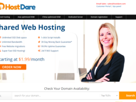 HostDare:洛杉矶机房,4折促销,双倍内存+双倍流量,1000GB流量/200Mbps带宽,$10.4/年