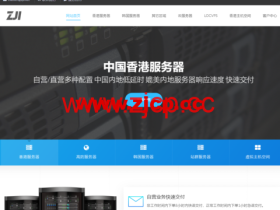 ZJI:香港葵湾服务器,2*E5-2630L/32G内存/1TB SSD/30Mbps带宽,449元/月