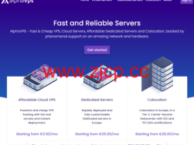 AlphaVPS:AMD Ryzen系列€2.99/月起,AMD EPYC系列€3.99/月起,大硬盘VPS €15/年起,可选洛杉矶/德国/保加利亚等机房