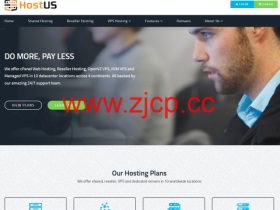 #黑五#HostUS:特价VPS,$15/年起,可选香港/日本/新加坡/美国/英国/澳大利亚等10个机房