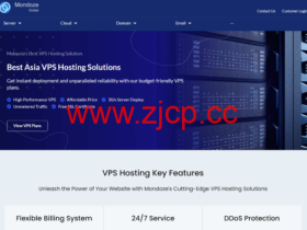 Mondoze:马来西亚原生 IP · 双 ISP|Ryzen Pro 云独立服务器· Ultra VPS|不限流量 · Linux/Windows 可选 · 支持加密货币