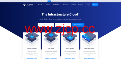 VULTR：充多少送多少(有效期12个月),19个机房KVM月付3.5美元起(支持按小时计费)插图