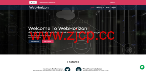 WebHorizon：日本vps/新加坡vps，2核/4GB内存/80GB NVMe硬盘/2TB流量/1Gbps端口，$5/月起插图