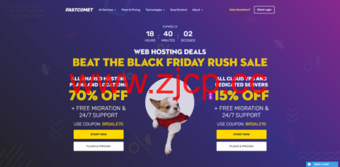 #黑五冲刺销售#fastcomet：全线产品优惠，共享主机最高享70%折扣，vps/专用服务器享15%折扣插图