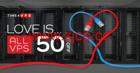 time4vps：情人节促销，全场vps5折优惠，linux vps，2.49EUR/月起，windosw vps，5.49 EUR/月插图