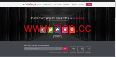 Webhosting24：便宜vps，1核AMD Ryzen/512MB/10GB硬盘/2TB/1Gbps带宽，€15/年，纽约&日本&新加坡等机房插图