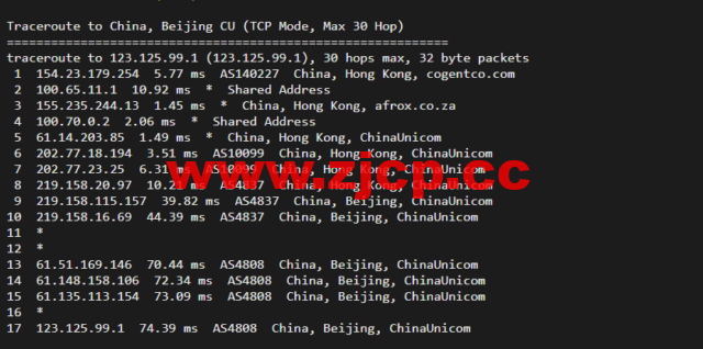 华纳云：cn2+bgp线路，香港云服务器测评