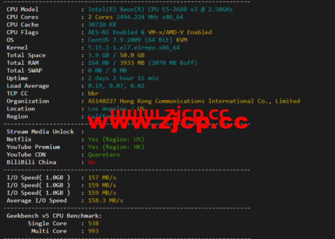 华纳云：cn2 gia+AS9929，美国云服务器简单测评插图1