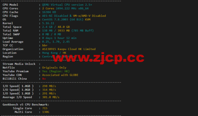 lightnode：菲律宾VPS，1核/2G内存/50G硬盘/1000GB流量，月付$7.71，解锁流媒体/小时计费，简单测评插图1