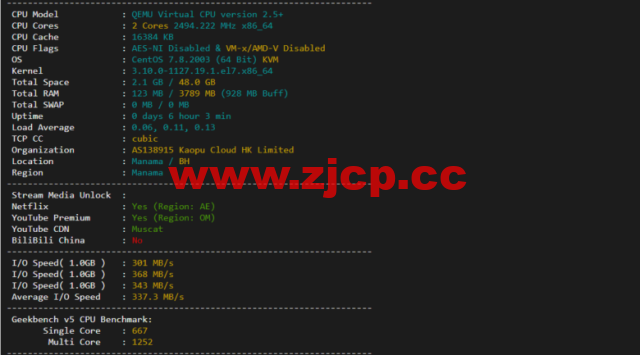 lightnode：阿联酋迪拜VPS，1核/2G内存/50G硬盘/1000GB流量，月付$7.71，解锁流媒体/小时计费，简单测评插图1