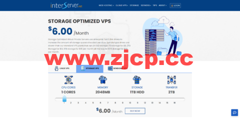 InterServer：美国大硬盘VPS，存储VPS，可选洛杉矶、纽约和新泽西机房，折后月付$4.8起插图