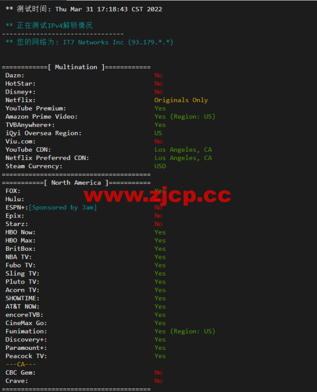搬瓦工：DC8 ZNET（USCA_8），洛杉矶机房简单测评插图2