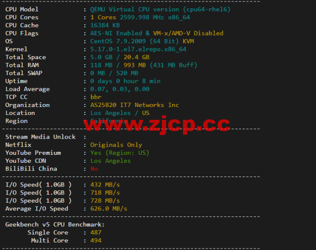 搬瓦工：DC4 MCOM（USCA_4）美国洛杉矶 Multacom 机房直连线路，简单测评插图1