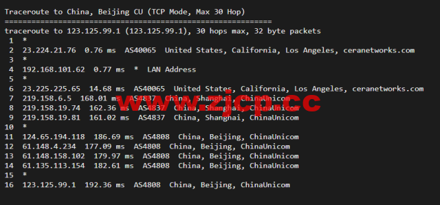 稳爱云：美国cera大宽带，联通AS4837线路，1核/1G内存/20G硬盘/500G流量/200M带宽，月付30元起插图18